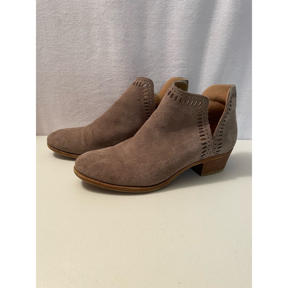 Lucky Brand Leather‎ Suede Beige size 8 M Ankle women’s boots